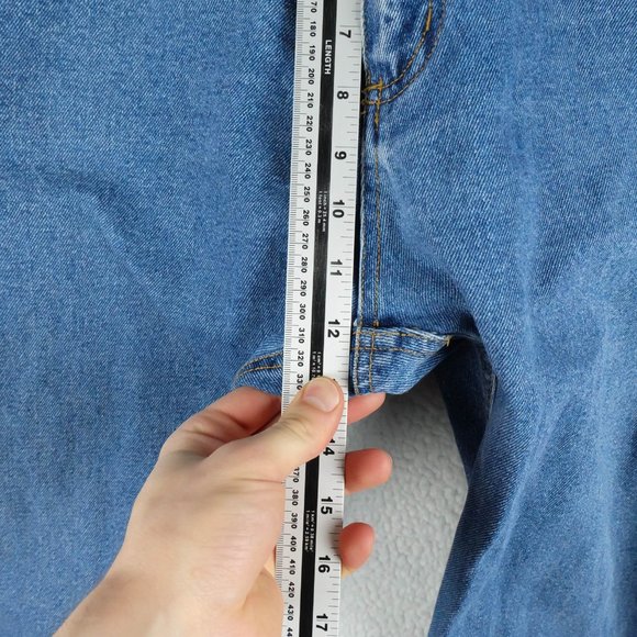 Men's Straight Vintage Jeans - Blue - Picture 7 of 9